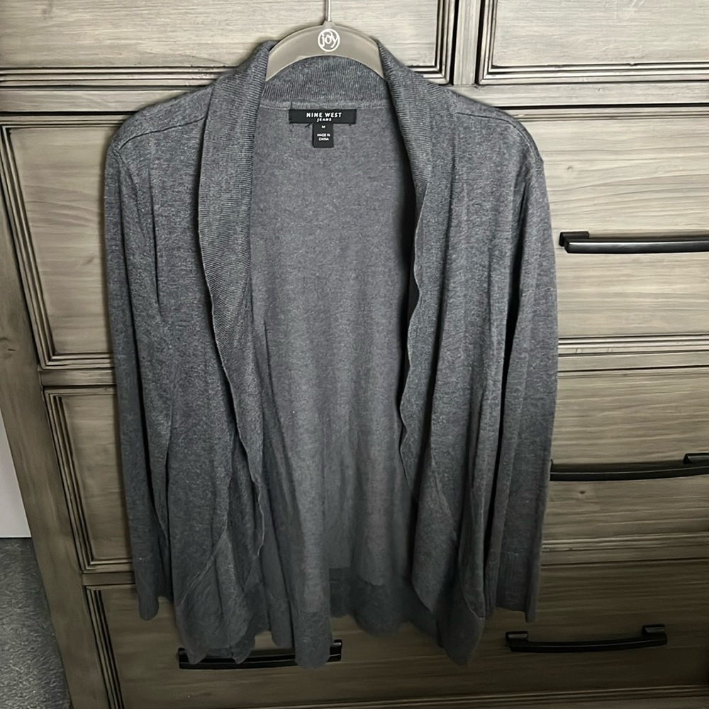 Nine West Gray Cardigan - Size M